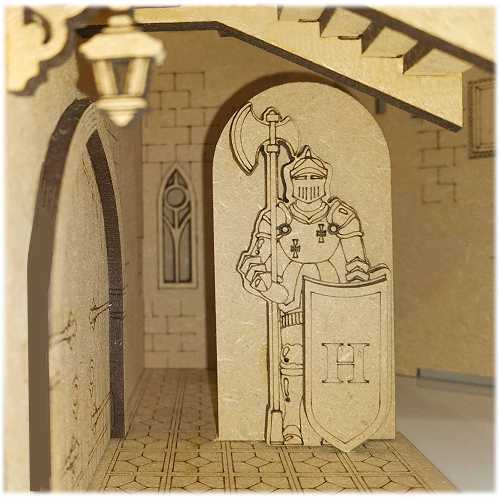 Knight's Castle MDF Book Nook Kit